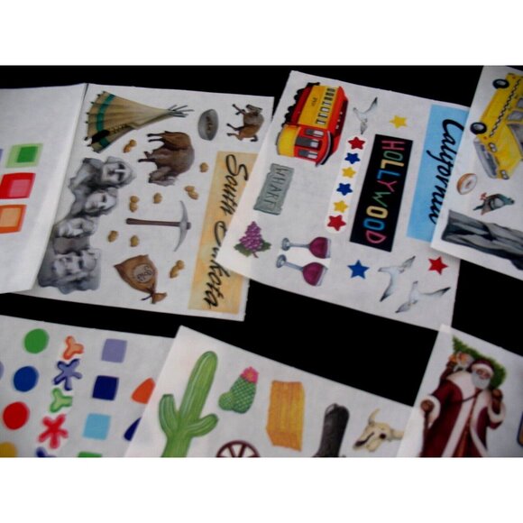 Creative Memories Lot Stickers, Great Lengths Chalet, Snap Pack, Lines, Pastels - Picture 16 of 16